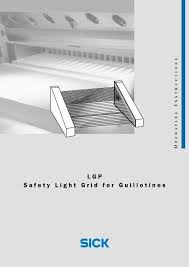 safety light grid for guillotines lgp