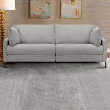 gray fabric power reclining sofa
