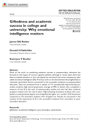 pdf giftedness and academic success in