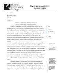 on writing an analytical essay pdf examples rhetorical analysis sample essay 1