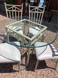 Round Indoor Outdoor Table With 4