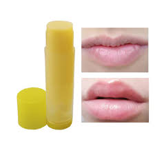 yellow lip balm