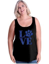 Love Paw Plus Size Tank Top Paw Shirt Dog Mom Dog Mama Dog Lover Gift Dogs Dog Lover Soft Shirt Plus Size Dog Mama