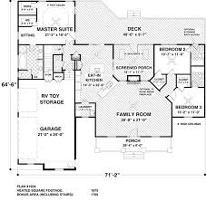3 Bedroom Beach House Plan With