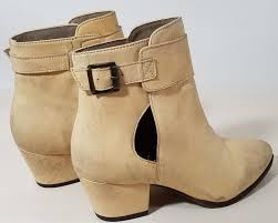 Free People Natural Belleville Ankle Boots Booties Size Us 7 Regular M B 29 Off Retail