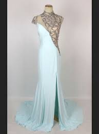 Details About Vienna Prom 8176 Dress Cap Sleeve Blue 700 Formal Long High Slit Size 6 Mermaid