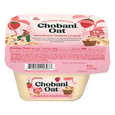 chobani oat strawberry granola crunch