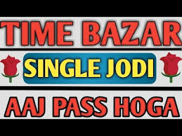 Time Bazar 15 12 2019 Single Jodi Satta Matka Trick Rajput Matka