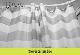 shower curtain size guide for showers