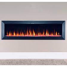 wall hung designer electric fireplace