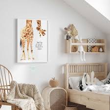 Giraffe Print Nursery Print Bedroom