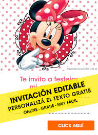 26 Free Minnie Mouse Birthday Invitations For Edit