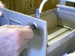 wafer lock on a file cabinet