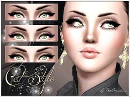 the sims resource cat style eyeliner