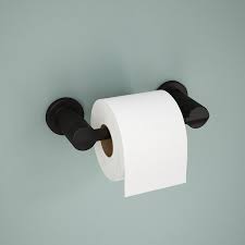 Delta Nic50 Mb Nicoli Wall Mount Pivot Arm Toilet Paper Holder Bath Hardware Accessory In Matte Black