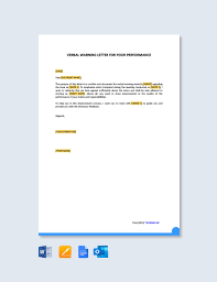 warning letter template in pdf free