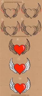 Learn how to draw wings simply by following the steps outlined in our video lessons. How To Draw A Heart With Wings Easy Step By Step Drawing Tutorial How To Draw Step By Step Drawing Tutorials