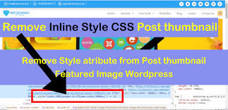 remove inline style css from post
