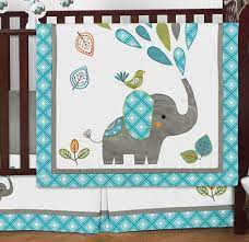 mod elephant 9 piece crib bedding
