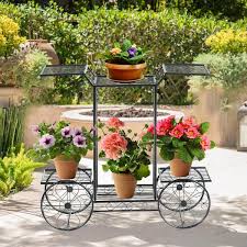 Wellfor Indoor Outdoor Garden Cart