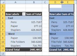 copy pivot table format and values