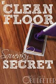 squeaky clean wooden floors