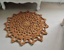 free round crochet rug pattern solar