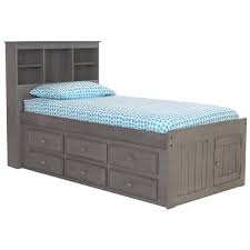 Twin Sized Captains Bookcase Bed