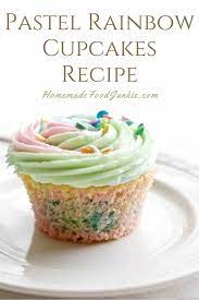 Multi Colored Rainbow Cupcakes Homemade Food Junkie gambar png