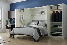 murphy bed with side closets flash