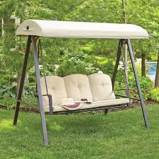 Metal Outdoor Patio Swing With Canopy