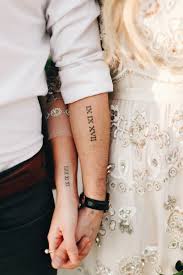 Wedding Date Tattoo Ideas Engagement Couples Wedding Photo