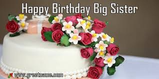 happy birthday big sister cake and