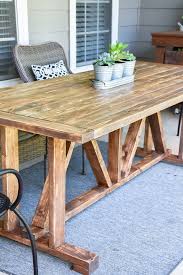 diy farmhouse outdoor patio table made