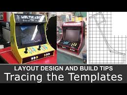 bartop arcade cabinet layout design and