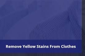 how to remove yellow sweat stains