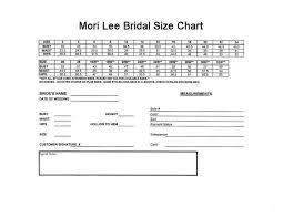 Mori Lee Wedding Dresses Size Chart Wedding