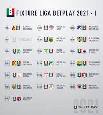 24 y 25 de abril cuartos de final, vuelta: Fixture Liga 2021 I Once Caldas S A