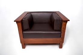Leather Club Cube Chair