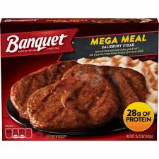 banquet mega meal salisbury steak