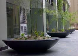 Large Fibreglass Bowl Planters From