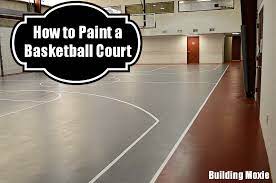 Painting A Basketball Court Building