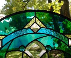 Round Stained Glass Window Panel