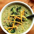 broccoli chowder with vegetarian options