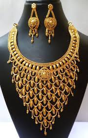 indian 22k gold plated wedding necklace