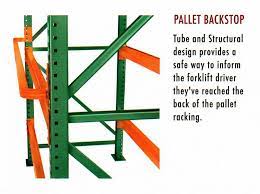 pallet load stop beams pallet rack