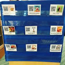 Qr Code Listening Center In A Pocket Chart Librarycenters