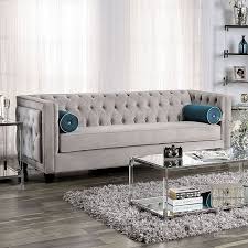 Furniture Of America Silvan Gray Sofa