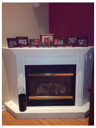 corner fireplace mantel