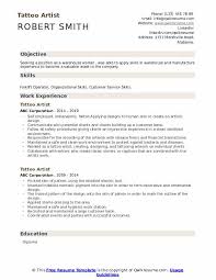 All our free resume templates will stand out to get. Tattoo Artist Resume Samples Qwikresume